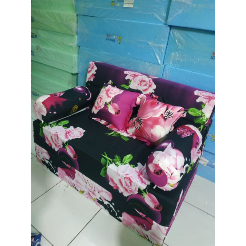 Ukuran 200x145x20 cm cover SOFABED INOAC / sarung sofabed inoac no.3