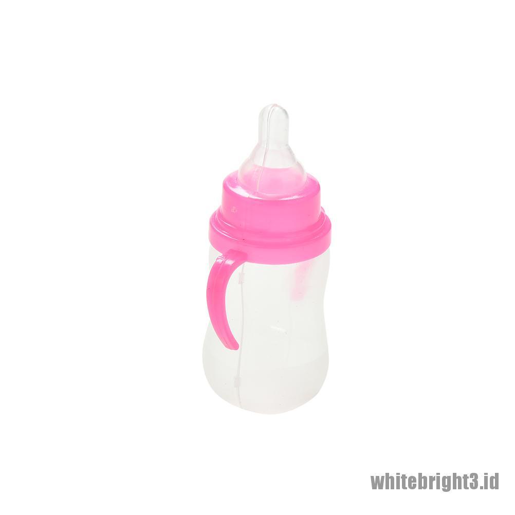 (white3) 1pc Botol Susu Warna Putih Mawar Untuk Boneka Barbie Kelly