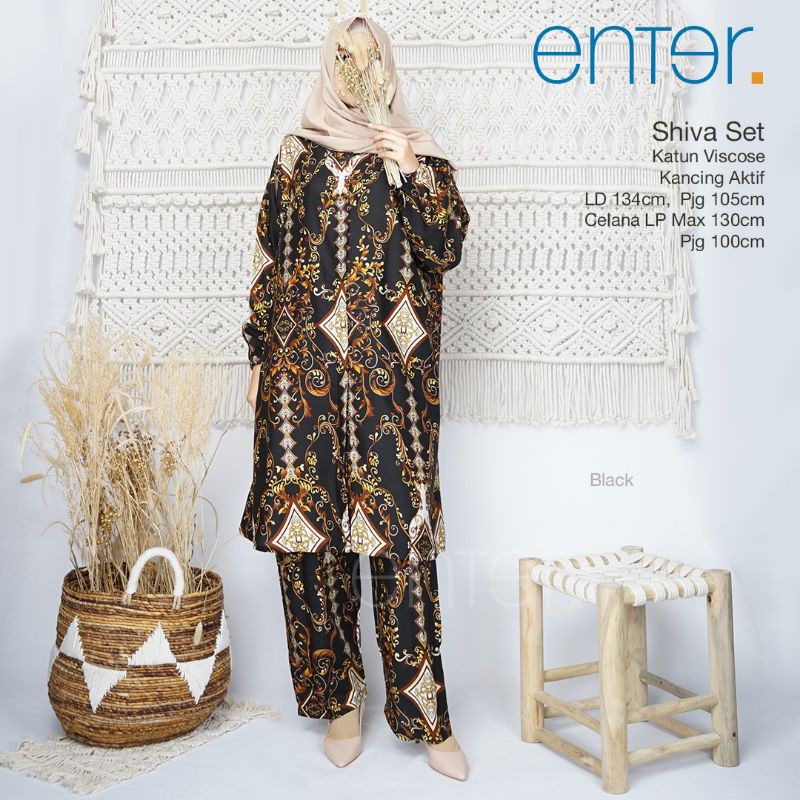SHIVA BAJU SETELAN WANITA KATUN RAYON JUMBO ONE SET