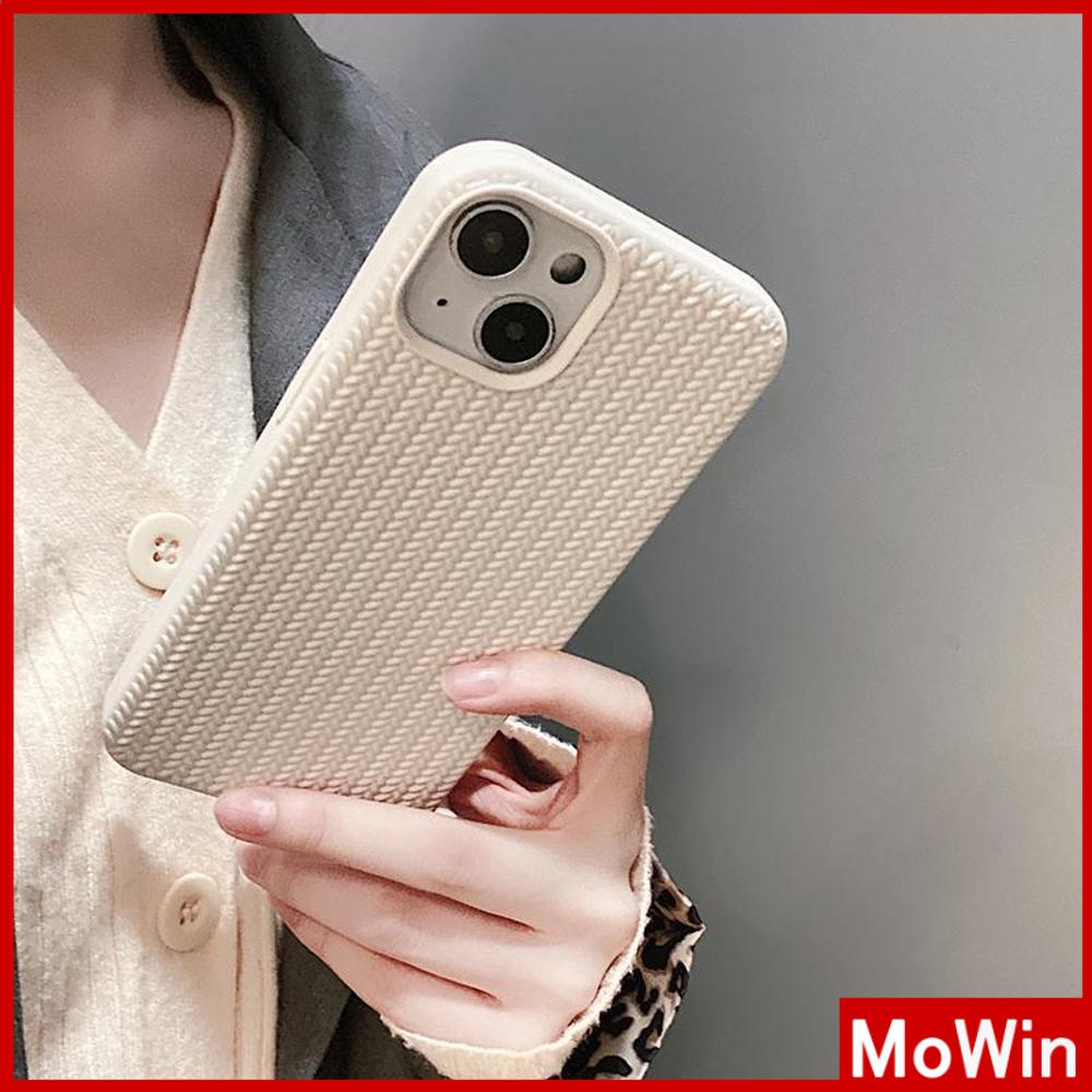 For iPhone 14 Pro Max iPhone Case TPU Soft Case Woven Texture Shockproof Protection Camera Cream White Black Compatible For iPhone 13 Pro max 12 Pro Max 11 xr 7Plus