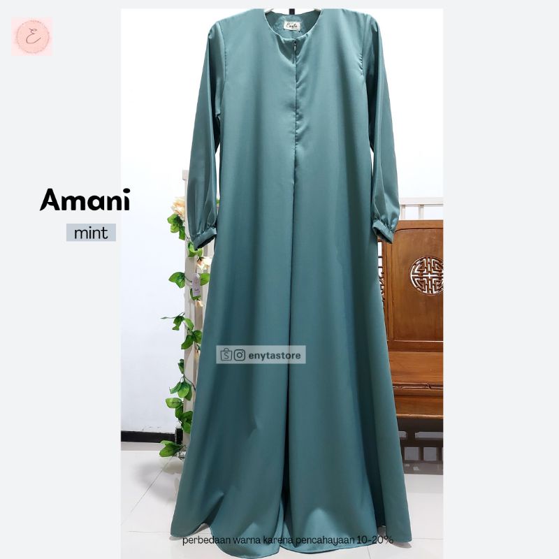 Gamis/ abaya/ dress Amani | bahan toyobo | busui friendly | 1 kg muat 3 baju | by Enyta