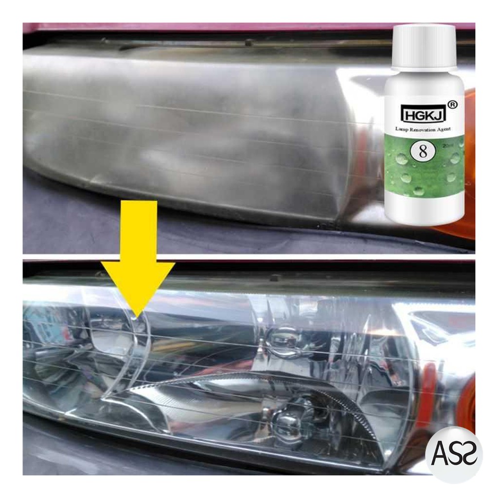 ASS Shop - Cairan Lampu Mobil Lens Restoration Headlight Brightener 50ml - HGKJ-8