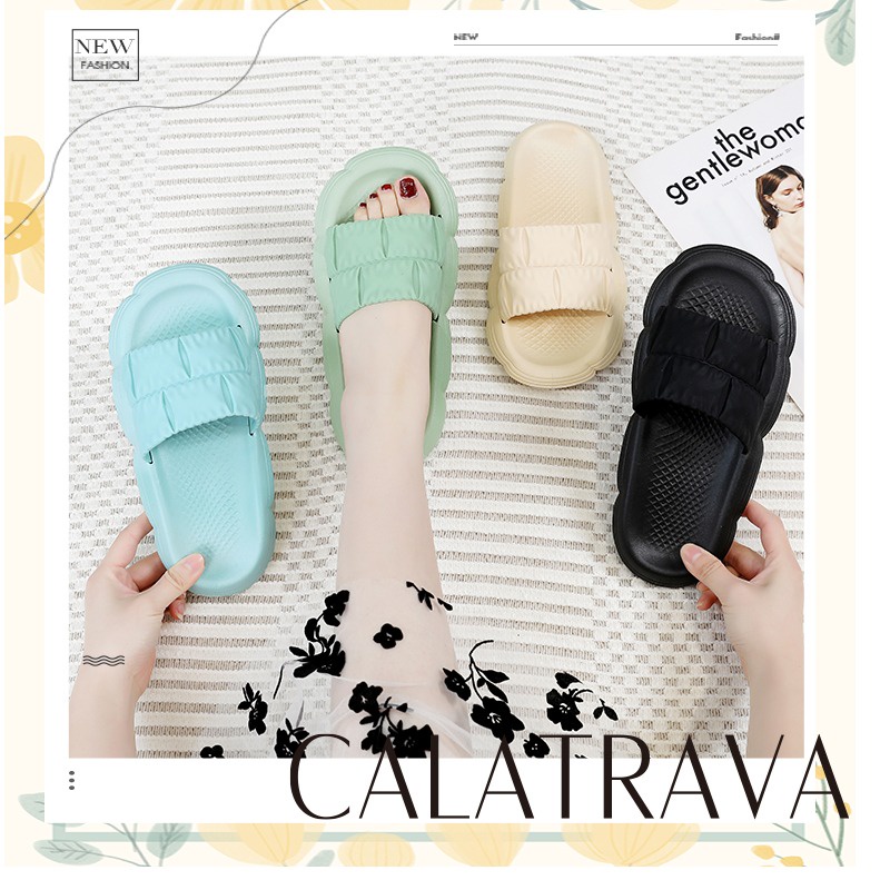 Sandal Selop Karet Wanita Calatrava Sendal Slop Anti Slip l V205-CLA1