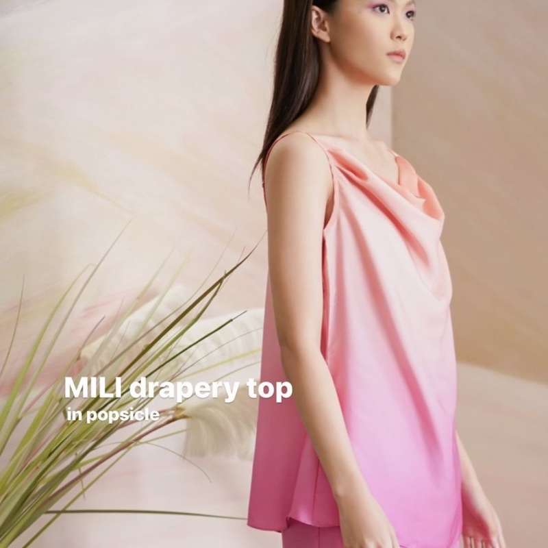 novere x mmehuillet mili drapery top