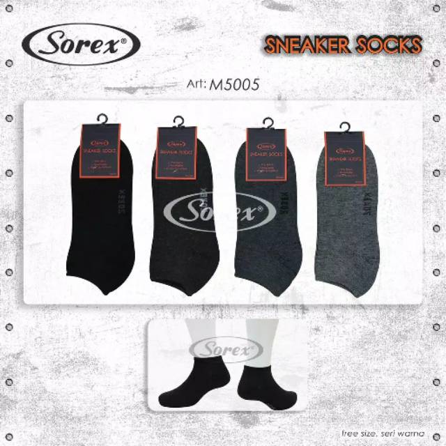 Kaos Kaki Semata Kaki Pria Sneaker Socks M5005 Sorex Murah.