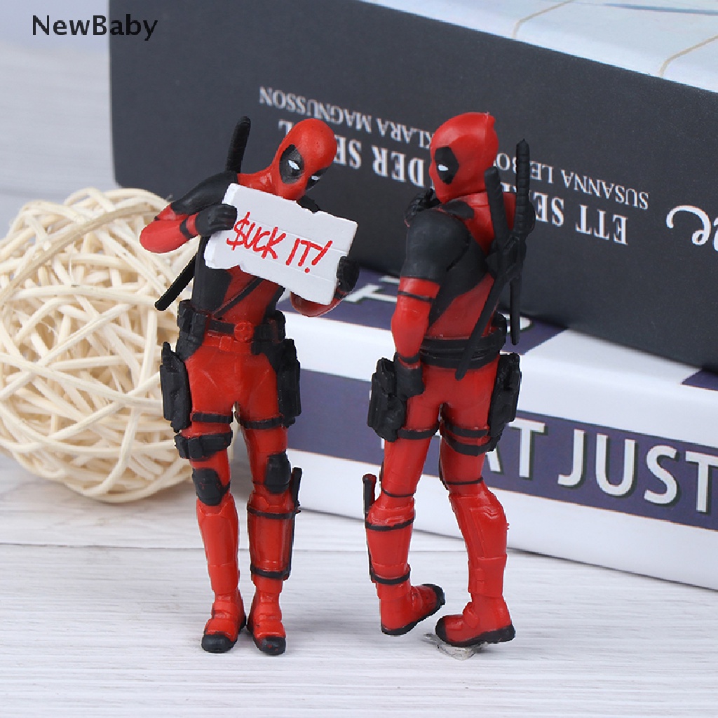 Action Figure model Anime Marvel X-Men Deadpool Bahan PVC Untuk Koleksi