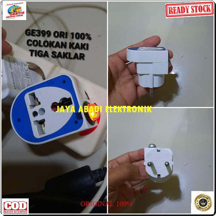 G399 Saklar Steker serbaguna terminal kuningan Colokan listrik lampu on off stop kontak piting setrum multifungsi universal tahan panas G399  PRAKTIS GK PERLU BONGKAR PASANG RUMAH TINGGAL COLOK SAJA  terminal kuningan = tahan panas - Ada saklar O