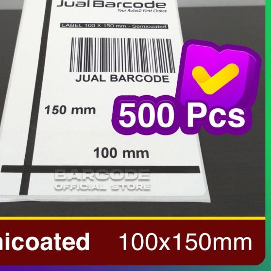 

☎ KERTAS LABEL PRINTER BARE 100 X 150 MM (1 LINE ) 4" x 6" SEMICOATED ✲