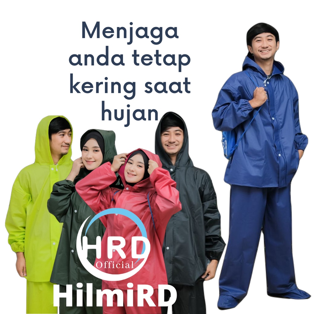 Jas hujan hrd setelan wanita | pria baju celana bahan tebal