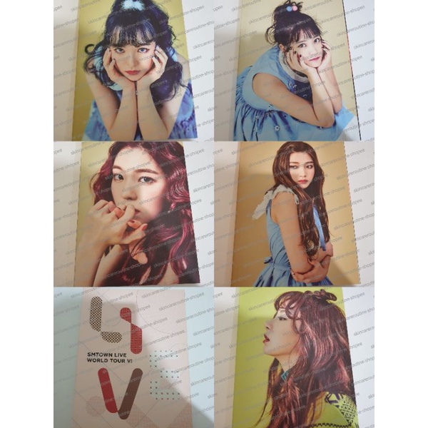 RARE 2017 SMTOWN LIVE A4 BROMIDE PC PHOTOCARD POSTCARD POSTER RED VELVET RV IRENE SEULGI WENDY JOY Y