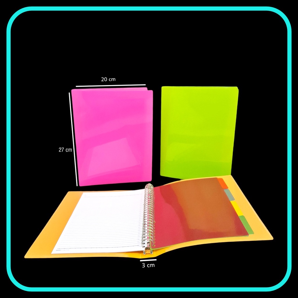 

SOS Binder Note GASTA B5-PP Cover Warna Polos / Bindernote / Buku Note/Map Binder RJ4