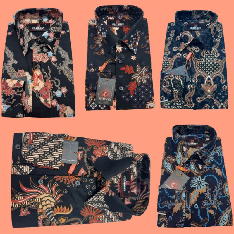 kemeja batik chairman lengan Panjang TERMURAH
