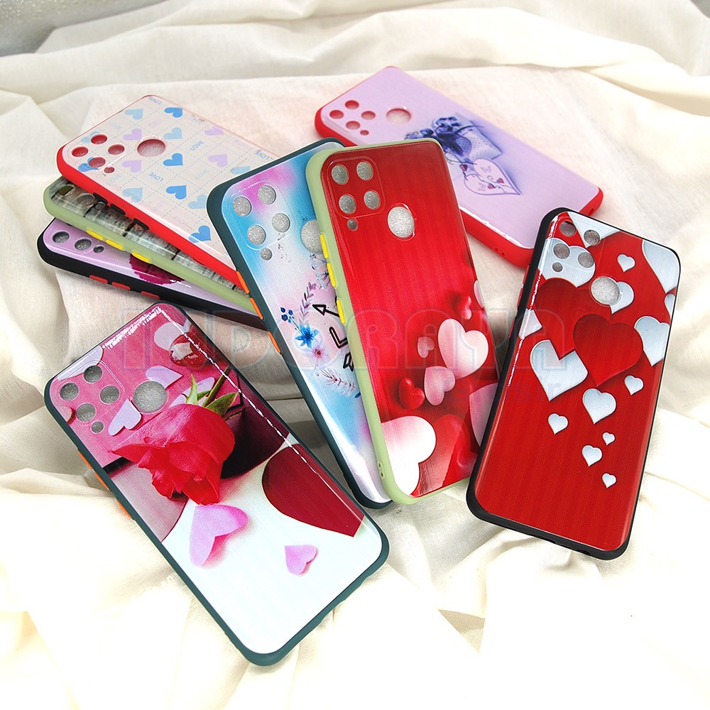 SOFTCASE REALME C11 C15 C2 C3 SOFTCASE PLUS GANTUNGAN CASE MOTIF GANTUNGAN RONDOM