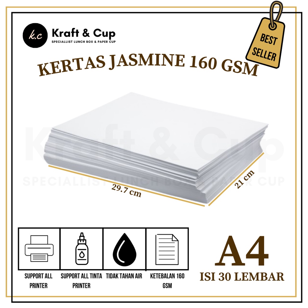 

[30 Lembar] Kertas Jasmine A4 Kertas Jasmin A4 Kertas Undangan Jasmine Kertas Fancy Paper