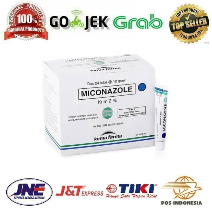 Miconazole. Nitrate Salep ORIGINAL Per Box Isi 24 Tube