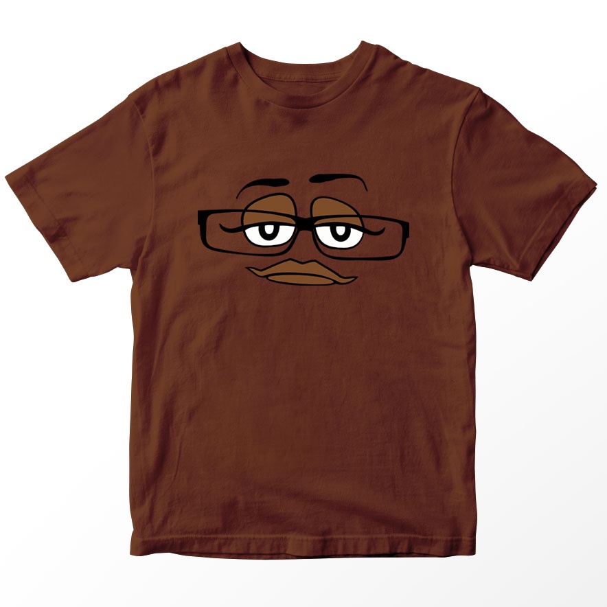 Kaos MnM M11 Brown Anak, Warna Coklat Umur 1-10 Tahun