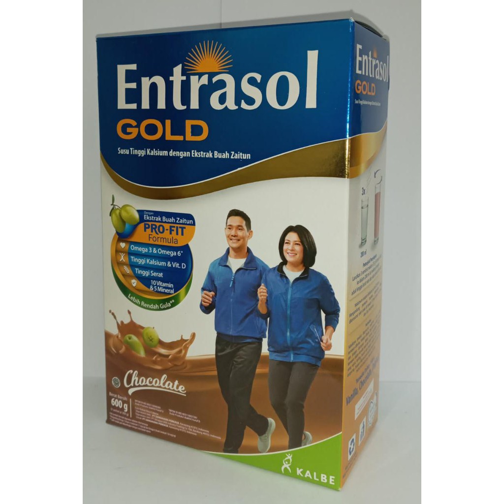 

SUSU ENTRASOL GOLD 580 GRAM RASA COKELAT / VANILA