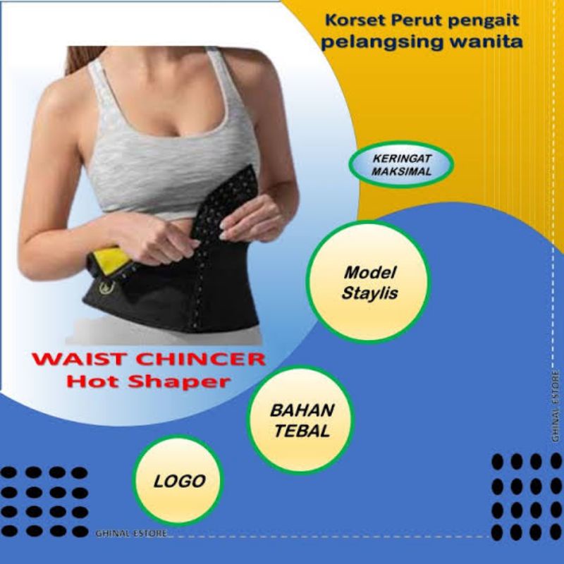 KORSET PENGAIT HOT SHAPER SLIMMING CAMI WAIST CINCHER