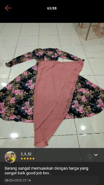 Dress Rok Batik Sogan Anak Size L Usia 6th -7,5 Th