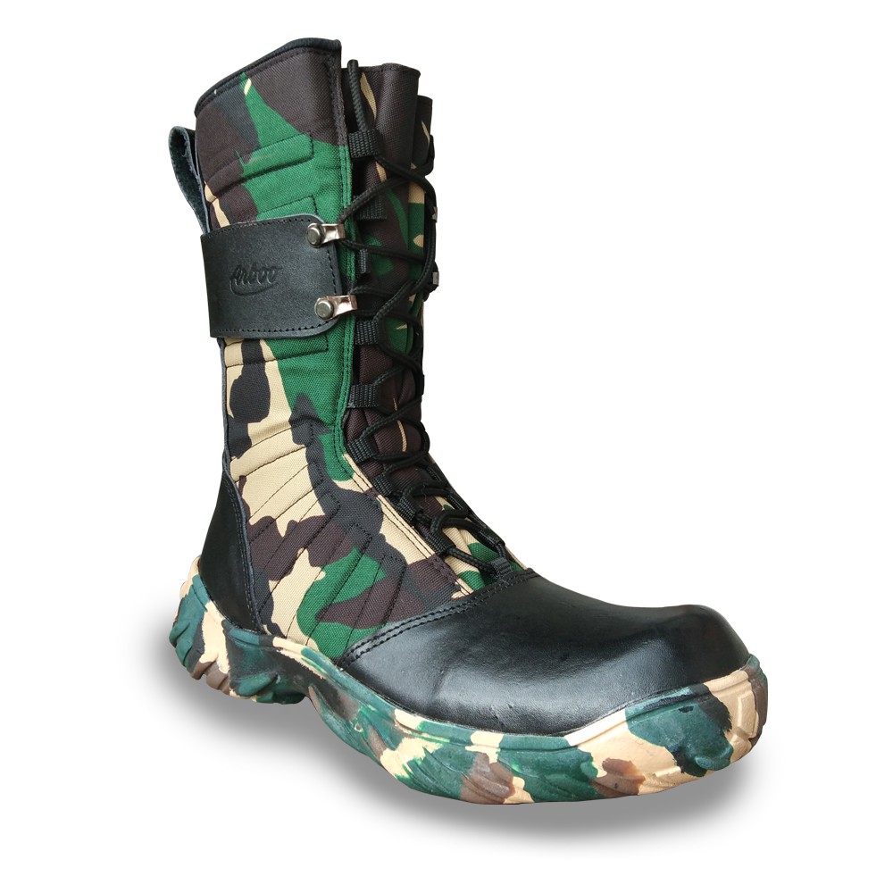 SEPATU PDL JATAH TNI ARBOO TN LORENG MALPINAS KULIT SAPI UJUNG BESI ARBOO FOOTWEAR