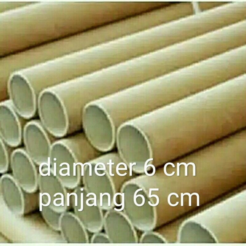 

selongsong 6.65 diameter 6 panjang' 65cm selongsong kertas papertube coness