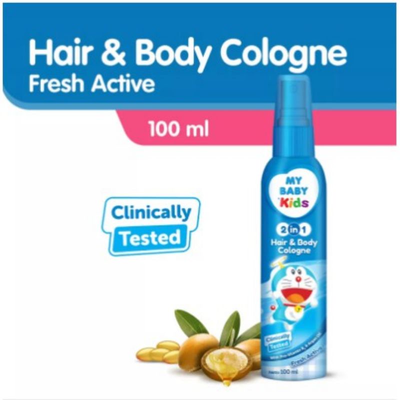 My Baby Kids Hair &amp; Body Cologne 100ml Mybaby Parfum Rambut dan Badan Anak Bayi Aroma Lembut Tahan Lama