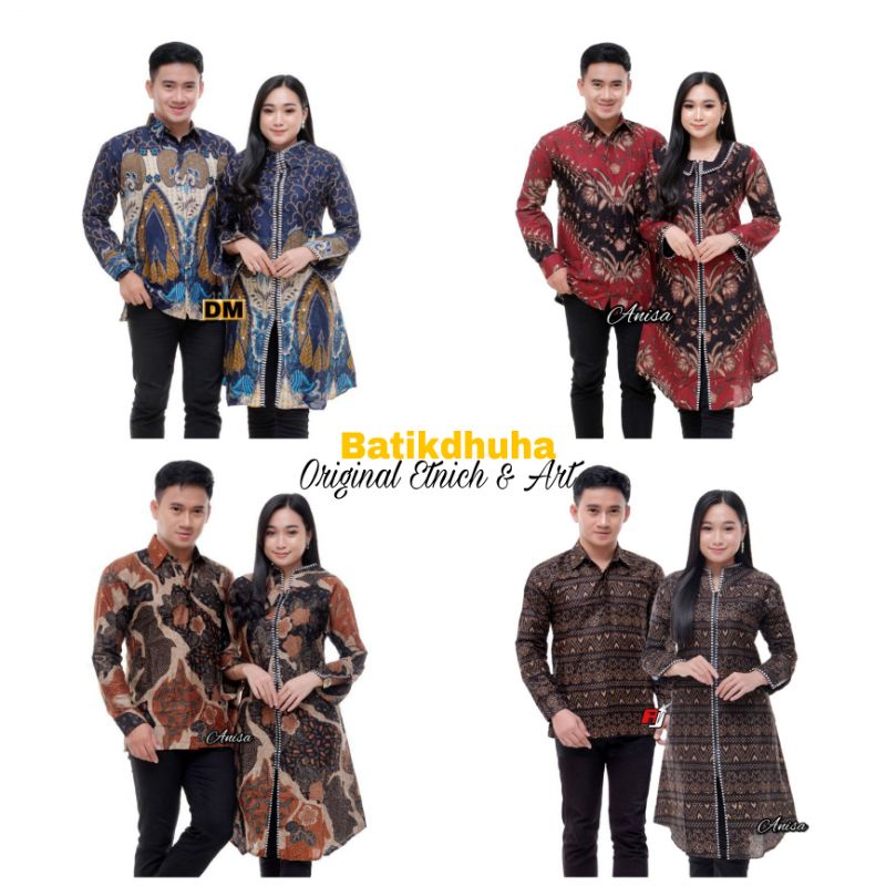 BATIK COUPLE KEMEJA TUNIK LENGAN PANJANG