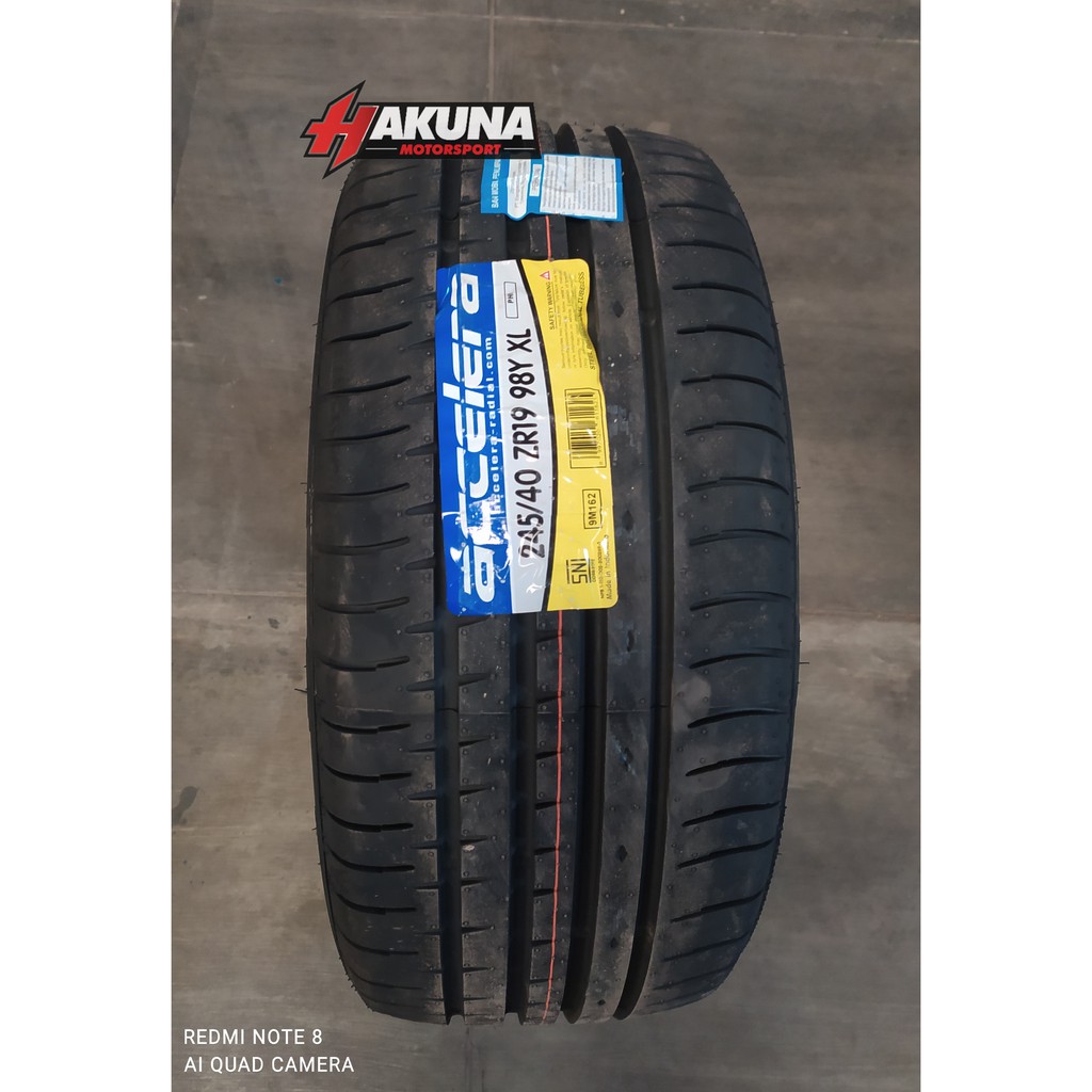 Ban Mobil Tubles 245 40 R19 Merek Accelera PHI-R 245/40 Ring 19 Tubeles