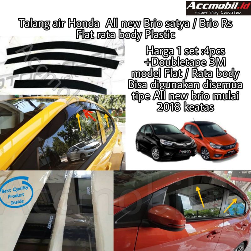 Talang air all new brio satya / brio rs Flat Rata body