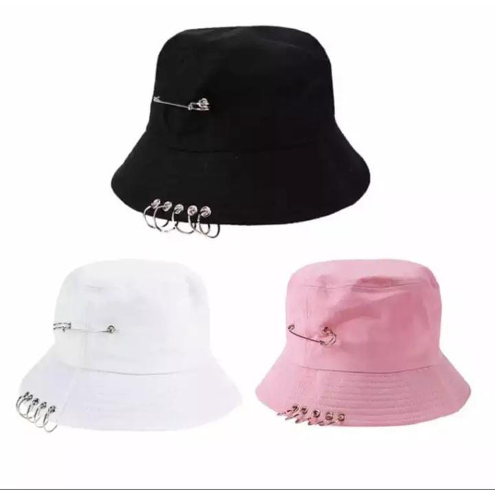 TOPI BUCKET KPOP KOREA RING ANTING TERBARU/ BUCKET WANITA/ PRIA/ HAT BUCET RING