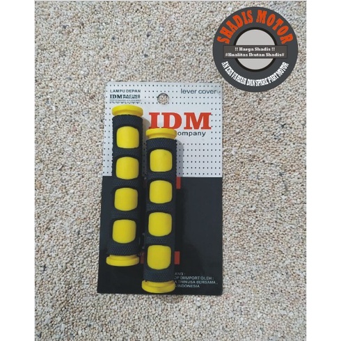 Karet Handel Motor Merk IDM Warna Kuning Sarung Handel Motor
