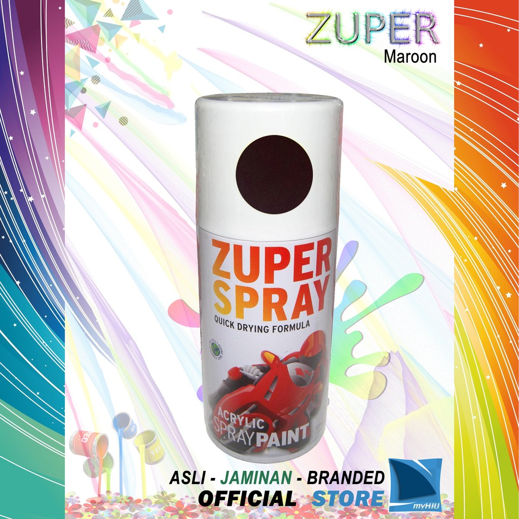 Cat Semprot Warna Merah Marun 300cc / Maroon Spray Paint ZUPER