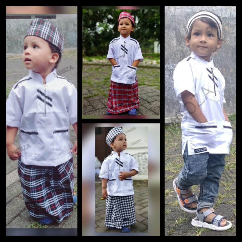 Baju Koko Anak Laki Laki Mooza Pakaian Muslim Takwa Busana Taqwa cowok umur 1 2 3 4 5 6 7 8 tahun