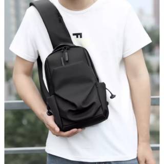 Tas Selempang Pria TSP Bag Hitam dan Navy bonus Dompet Tas Selempang Pria TSP Bag Hitam dan Navy bonus Dompet