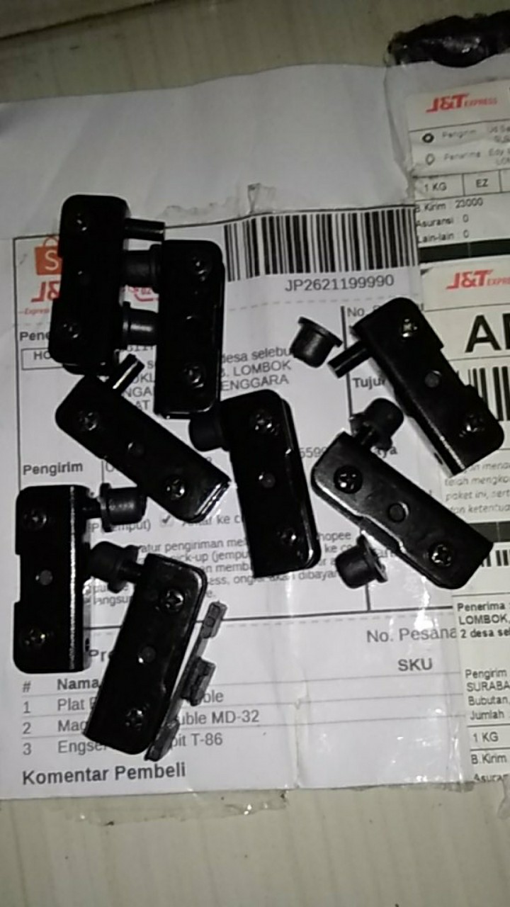 Engsel Kaca Jepit T-86