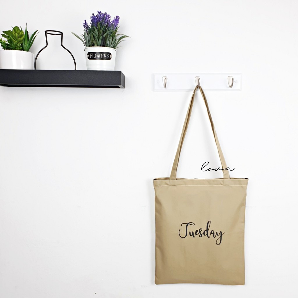 Monsoon - DAYS Dari Jakarta BISA COD ToteBag DAILY TOTE BAG NAMA HARI