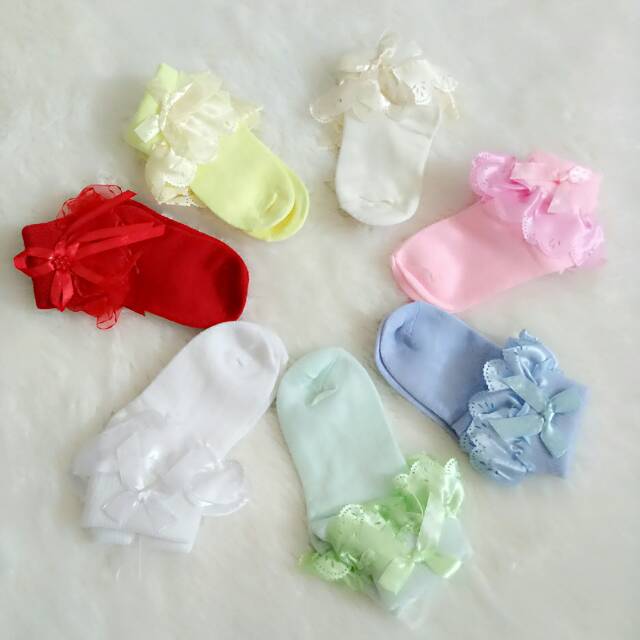 Ohbabyshop Kaoskaki renda  anak kaos  kaki  renda  bayi  