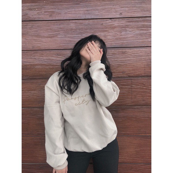 BEFAST - ZFS OOTD Sweater NAMY / PROSPEROUS EMBROIDERY SWEATER / Sweater Wanita Kekiniaan Remaja / Sweater Trendy / Outfit Wanita Casual / Terbaru 2022 / Sweater Modis