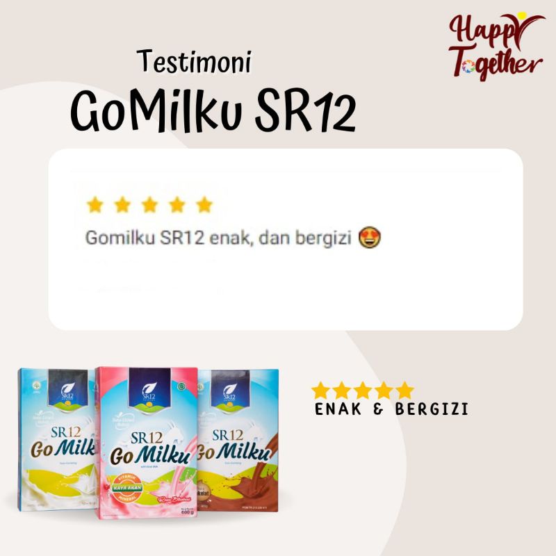 SUSU KAMBING ETAWA PREMIUM GOMILKU SR12 / SUSU GOMILKU SR12 / GO MILKU STRAWBERRY SR12 600GR / SUSU KAMBING ETAWA BUBUK HERBAL / SUSU PENGGEMUK BADAN / MELANCARKAN ASI / MENYEHATKAN LAMBUNG