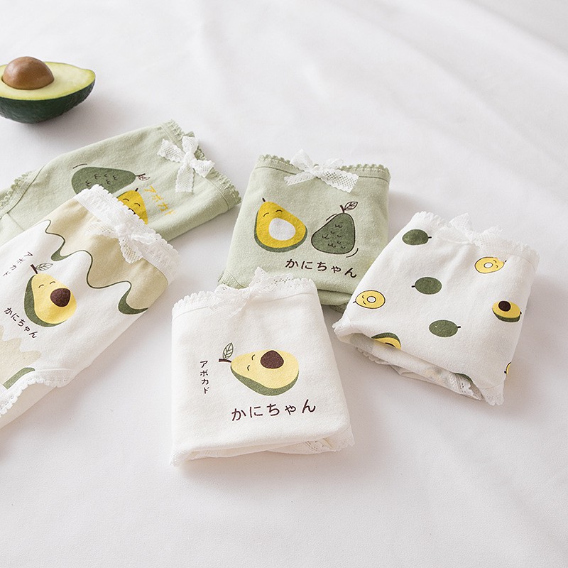 ❤ MIMI ❤ Celana Dalam Katun CD Wanita Sexy Cotton Cute Avocado Alpukat IMPORT TERLARIS TERMURAH