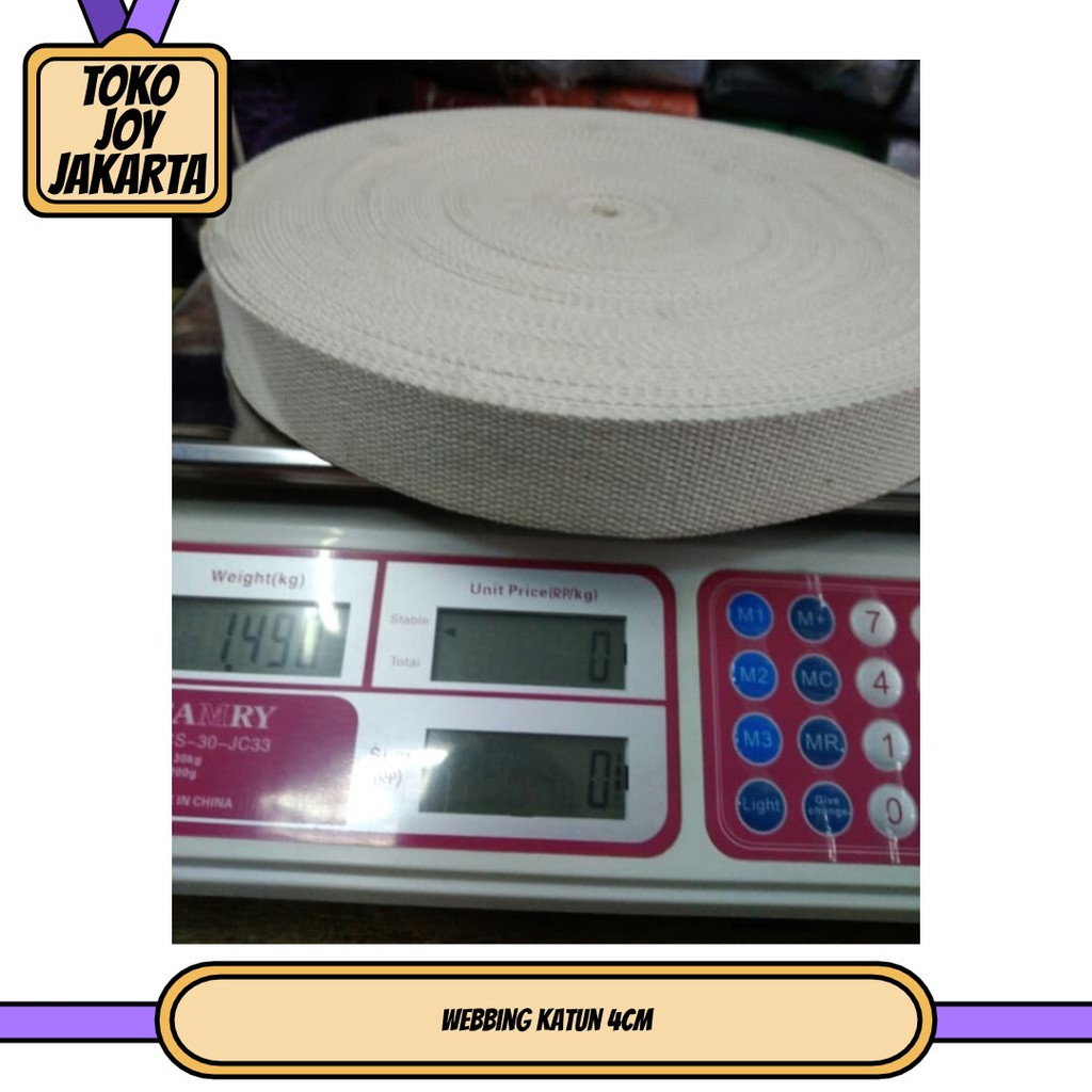 webbing katun 4cm
