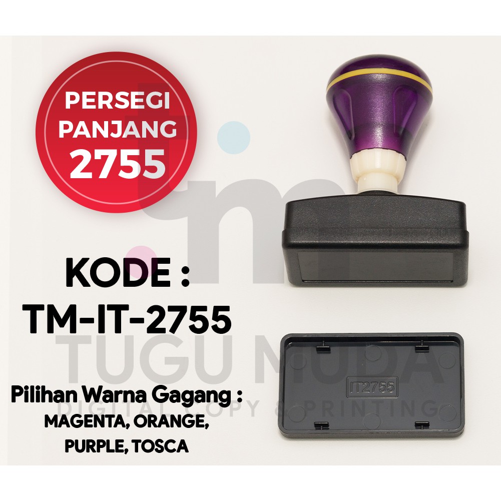 

GROSIR Gagang Stempel Flash PERSEGI PANJANG 2755 (27x55mm) -TM-IT-2755