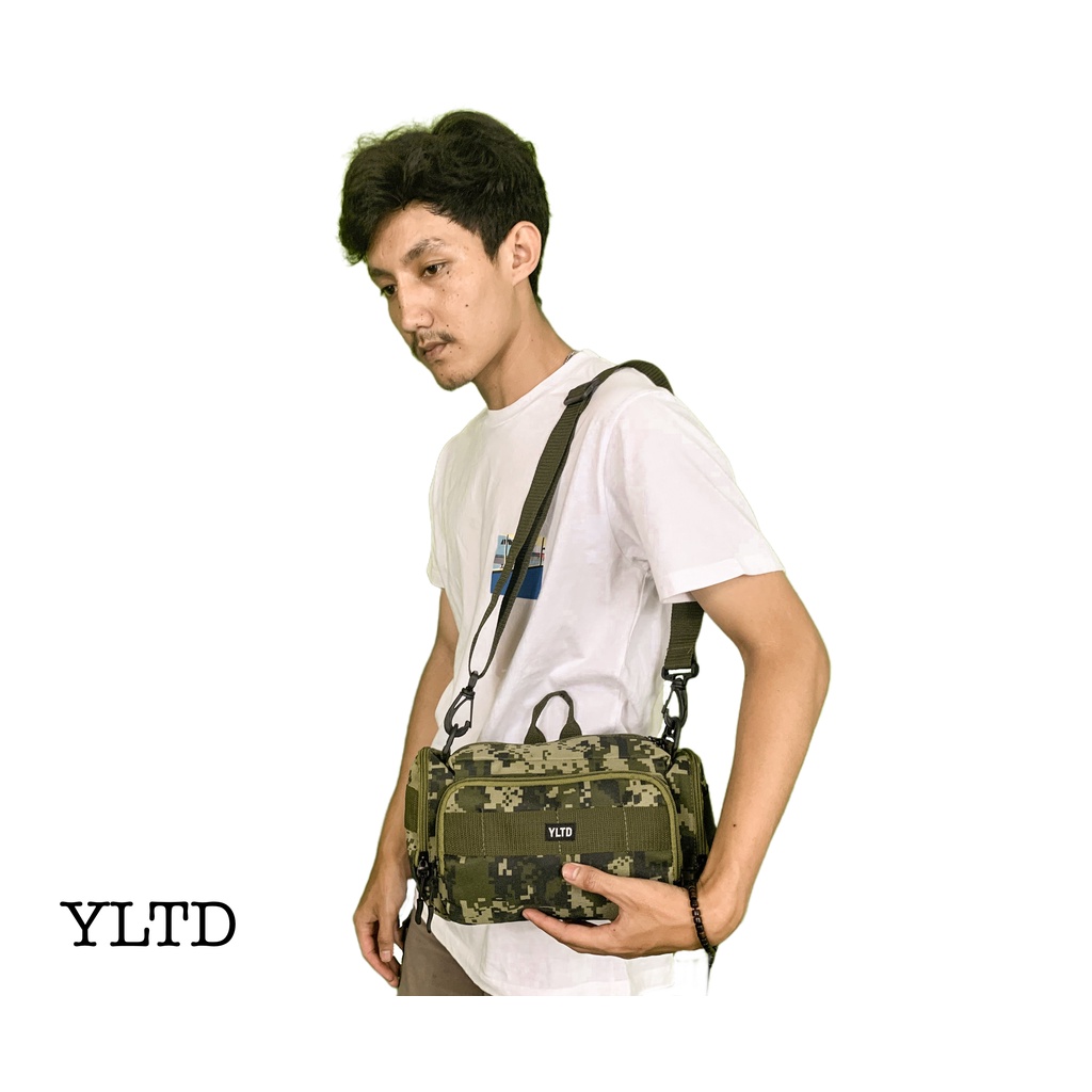 Tas Selempang Pria Tactical Tas Selempang YLTD  Motif Army