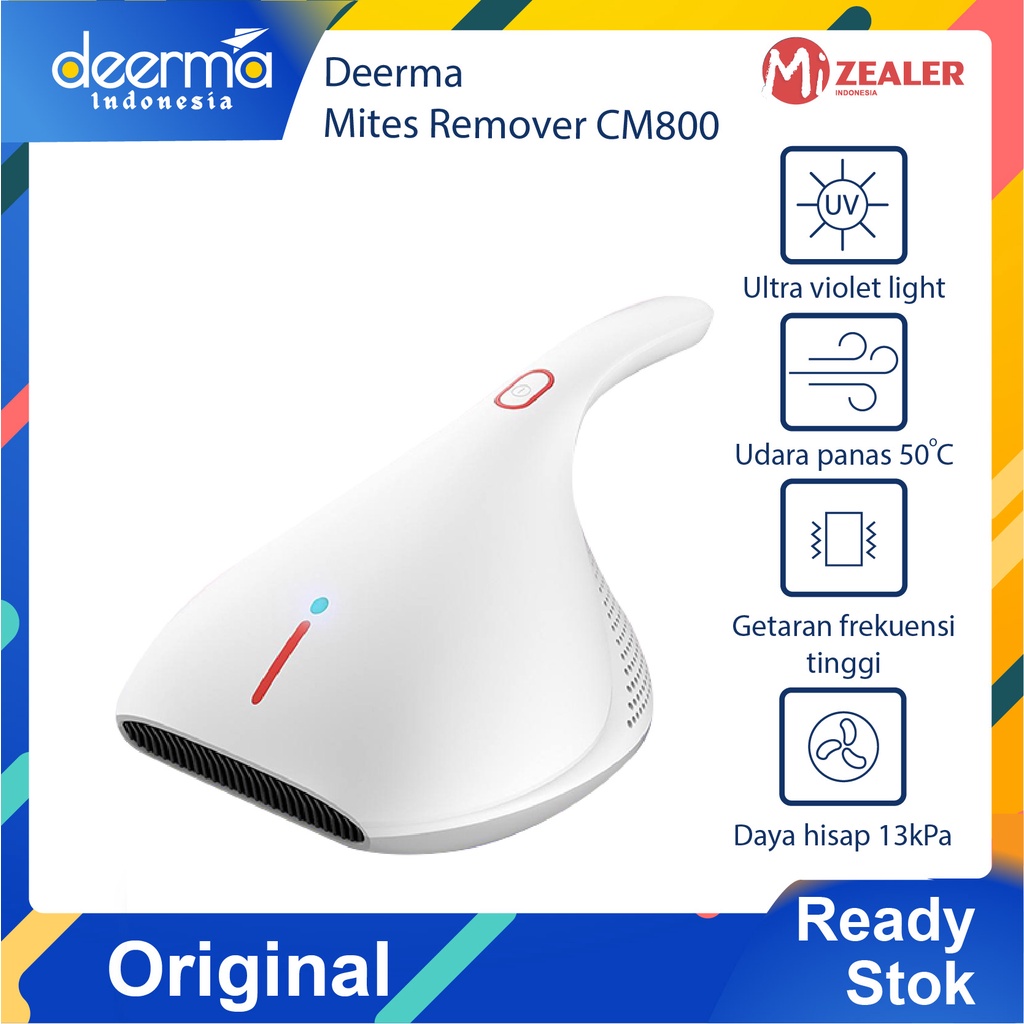 Deerma CM800 Vacuum Cleaner Anti Mite UV Sterilization Handheld Vacuum Home Cleaning Penyedot