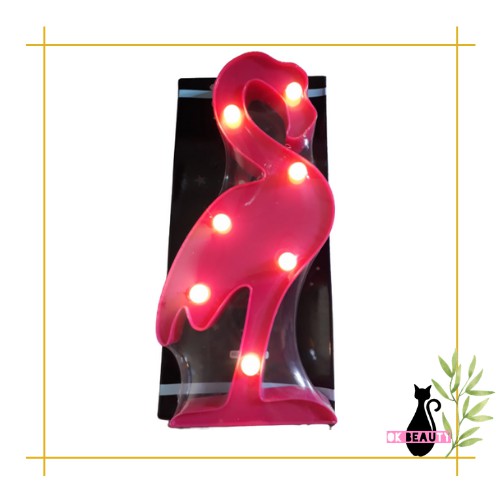 Jual LAMPU DEKORASI MARQUEE FLAMINGO LED HIAS TIDUR NIGHT LIGHT