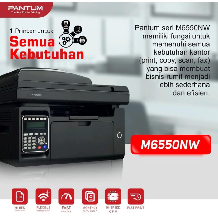 Printer pantum M6550NW Laser multifunctional print scan copy wifi