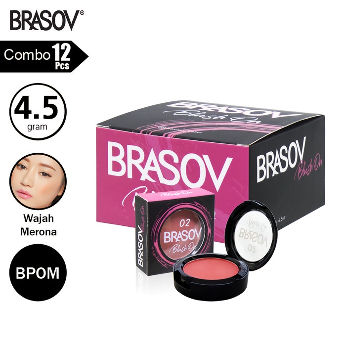 BRASOV Blush On Shade 01 &amp; 02 Pigmented Perona Pipi BPOM XX-CT