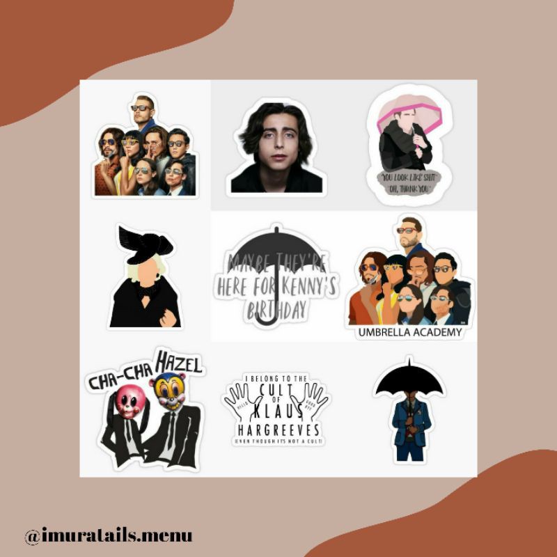 49pcs Sticker Tumblr The Umbrella Academy