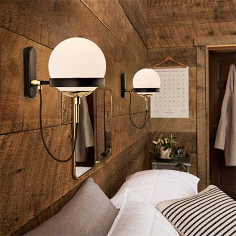Lampu hias Dinding vintage Rustic Desain Minimalis modern elegan interior dekorasi rumah kamar tidur