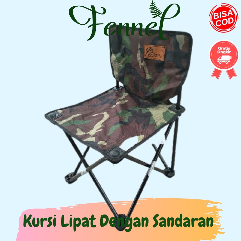 Kursi Lipat Mancing Outdoor Dengan Sandaran S1017